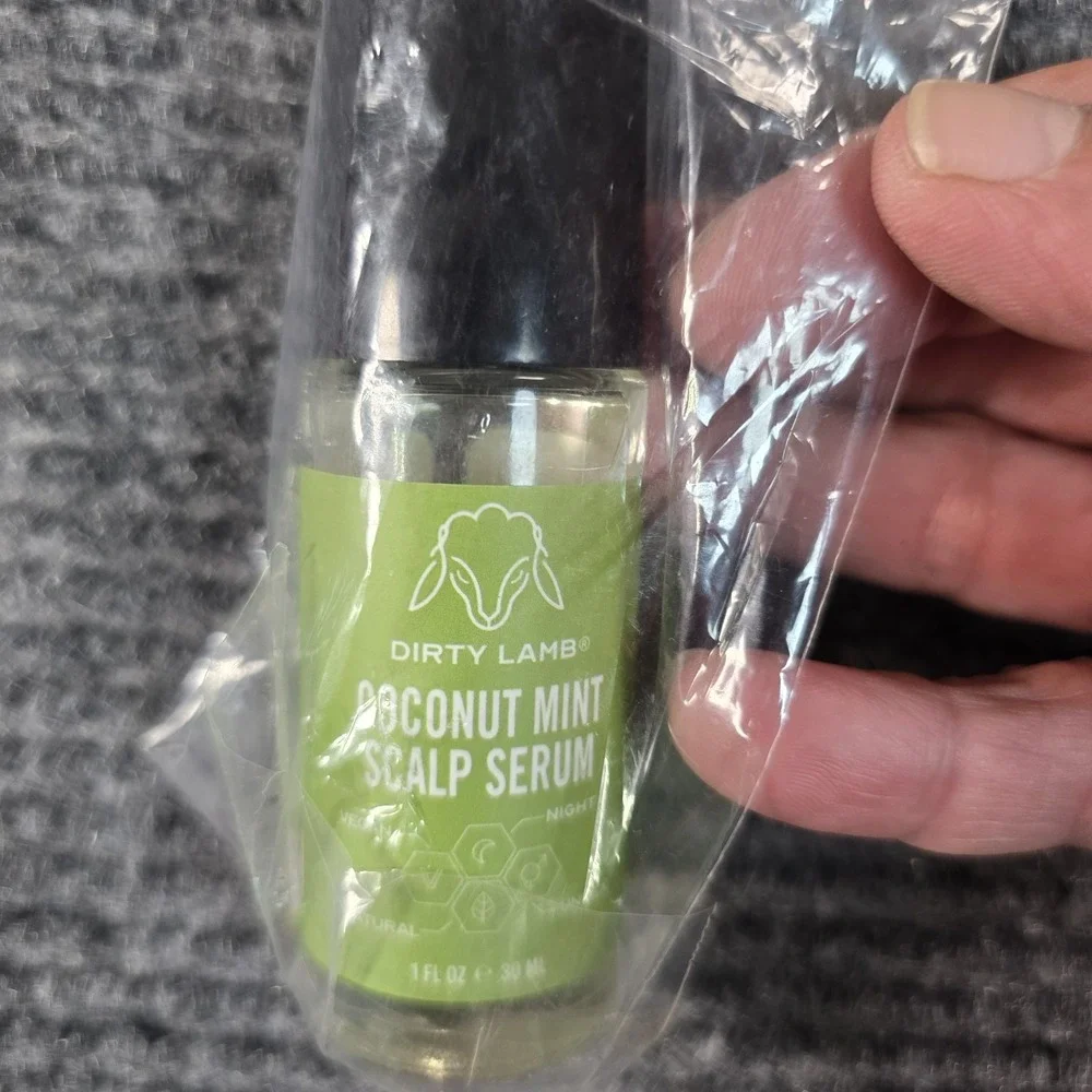 Dirty Lamb Coconut Mint Scalp Serum Vegan Night Natural Unisex 1fl‎ Oz 30ml